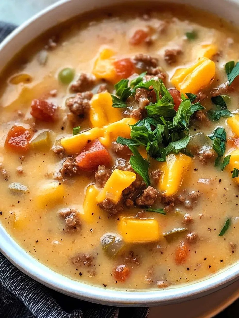 Best Cheeseburger Soup Recipe