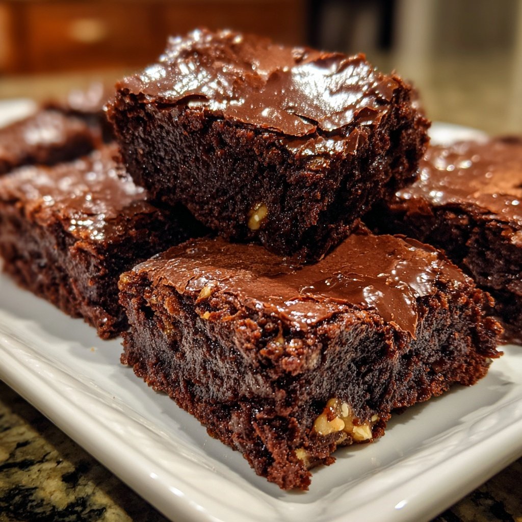 Fudgy Discard Brownies With Cocoa