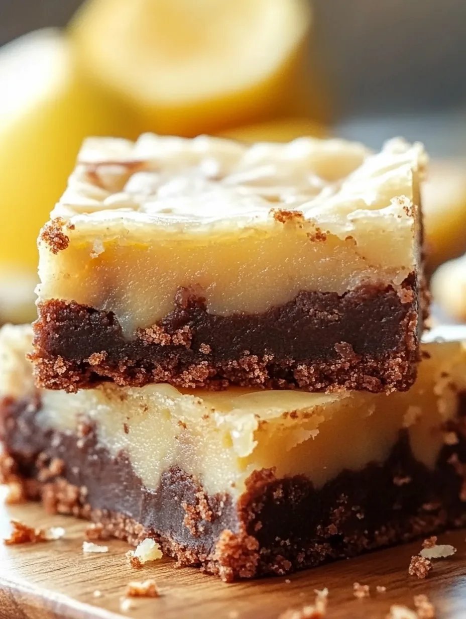 Lemon Brownie Bars