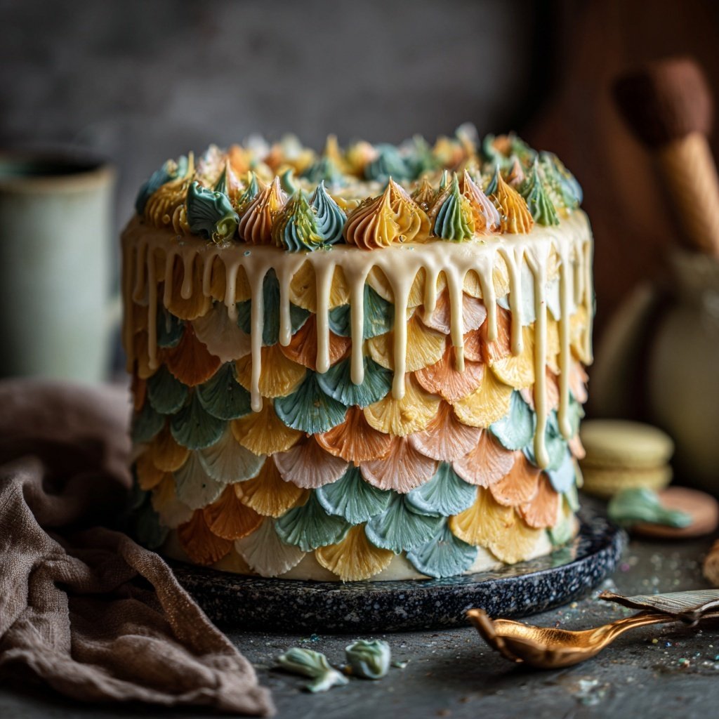 Classic Buttercream Pisces Cake