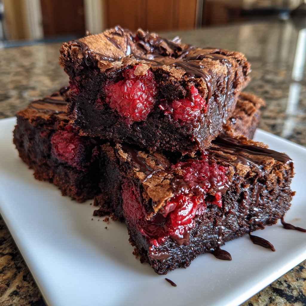 Chocolate Raspberry Brownies