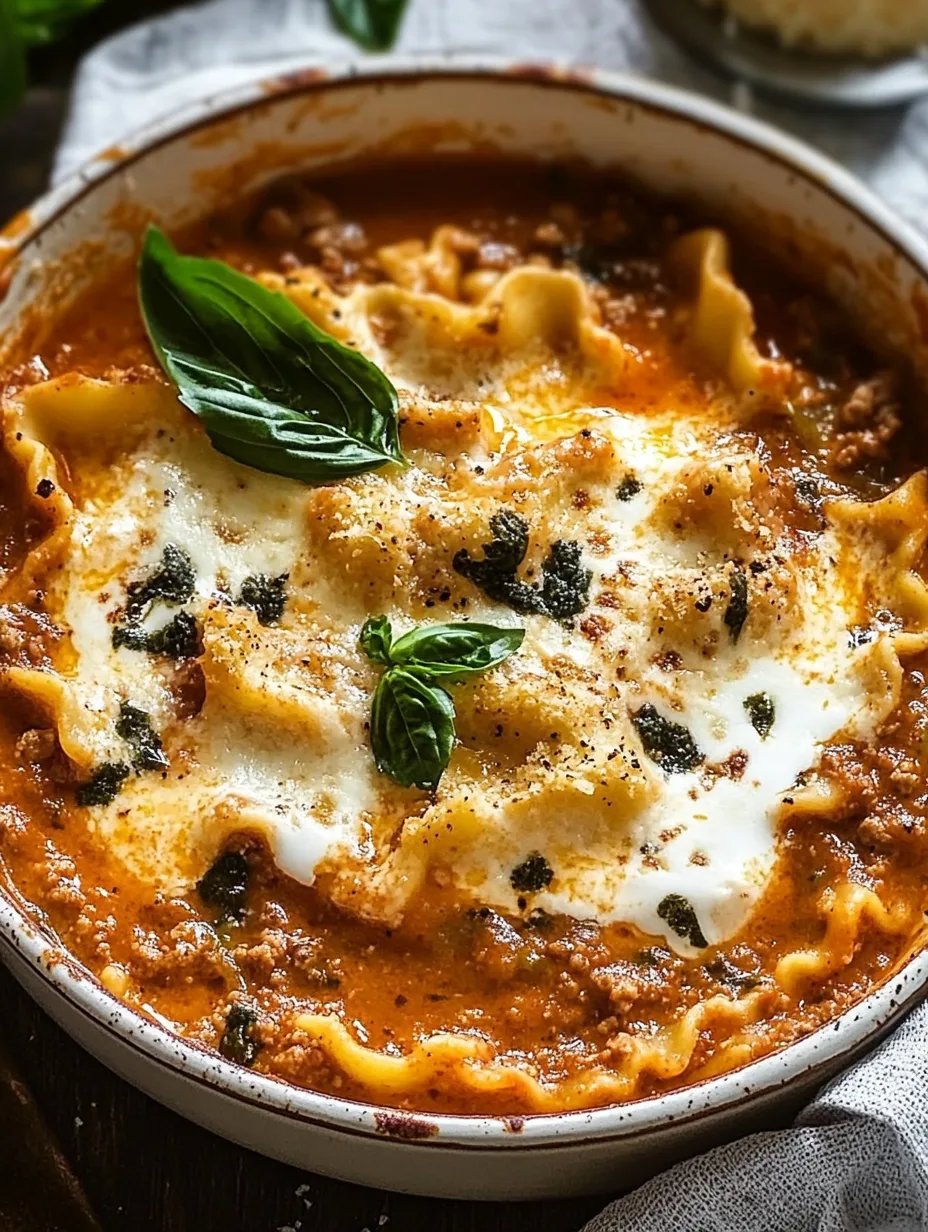 Best Ever One-Pot Lasagna Soup Recipe!