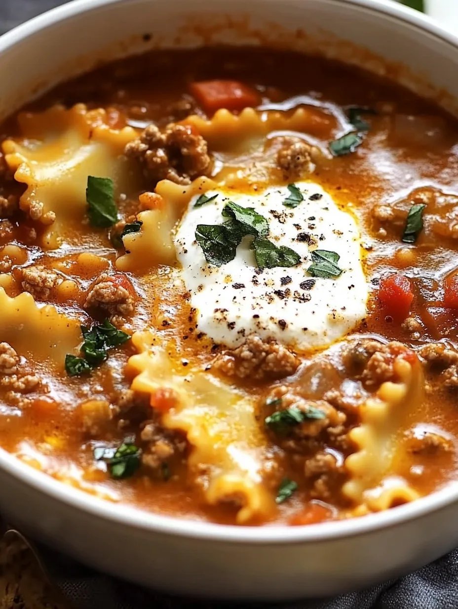 Best Ever One-Pot Lasagna Soup Recipe!