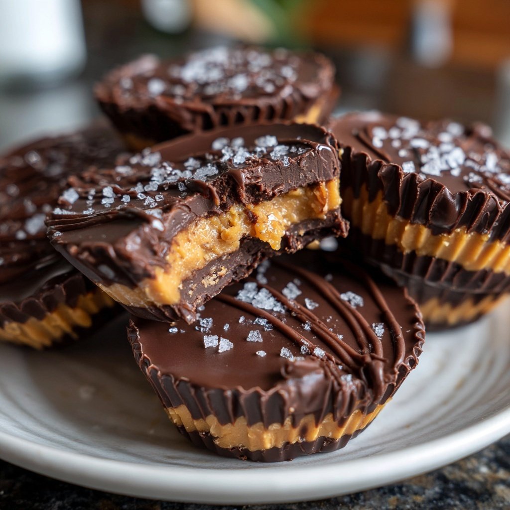 Homemade Peanut Butter Cups with Almond Butter