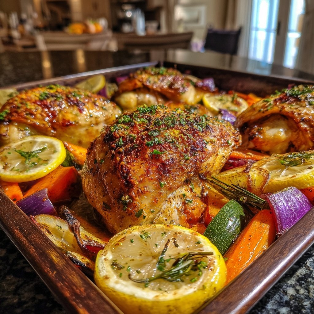Mediterranean Lemon Chicken Tray