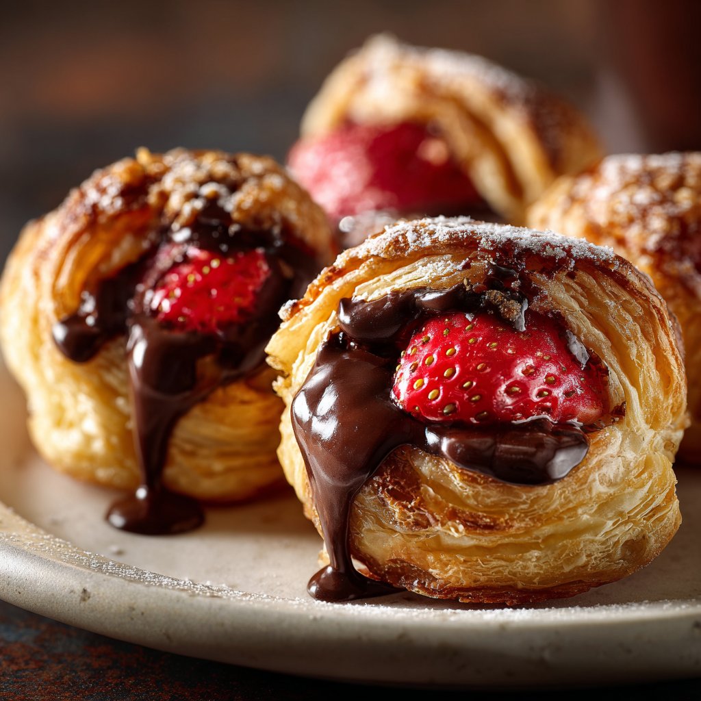 Valentines Snacks Mini Puff Pastries