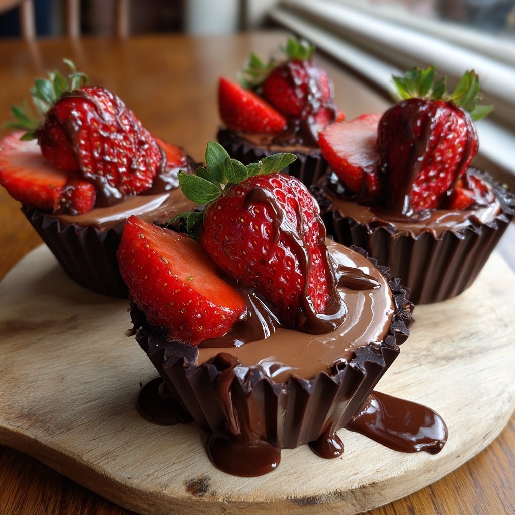Chocolate Strawberry Party Cups