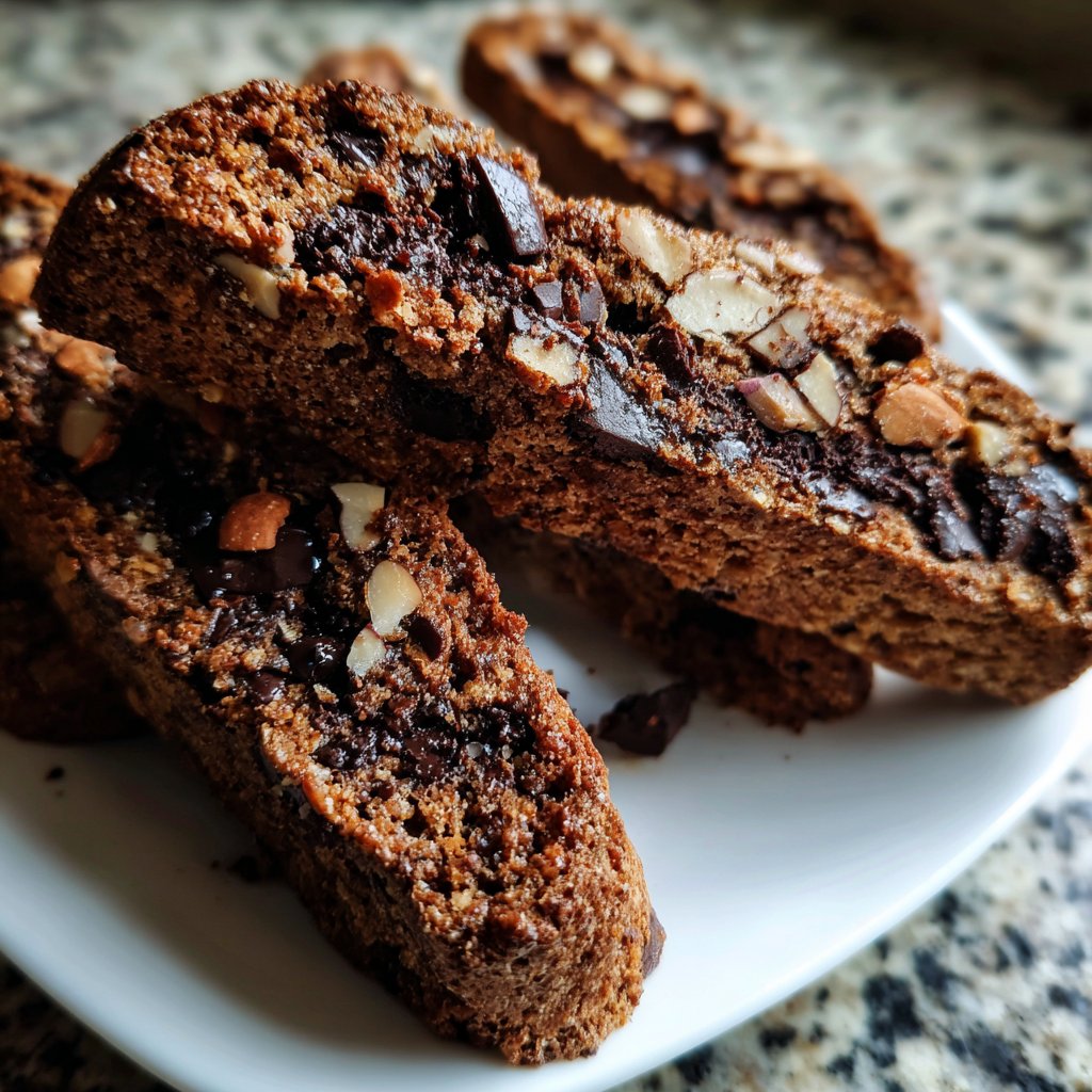 Chocolate Almond Biscotti