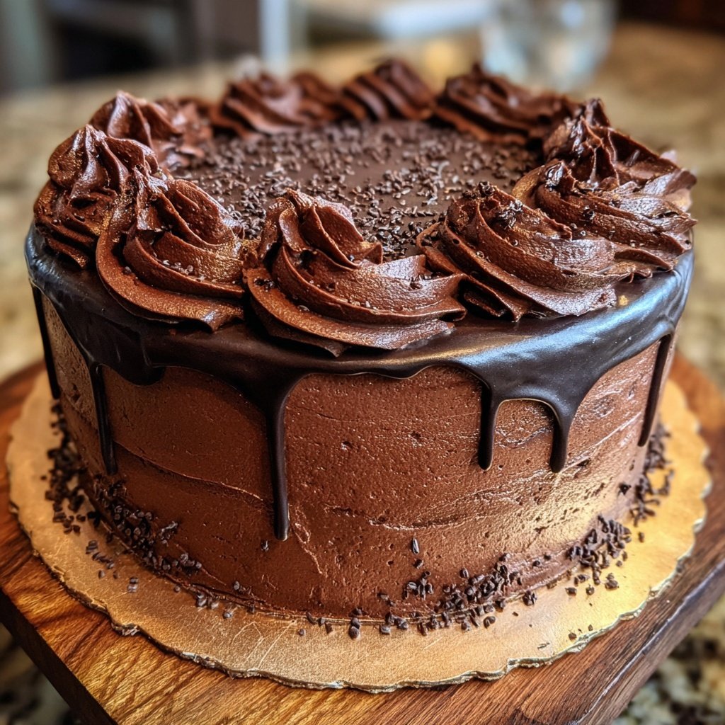 Chocolate Buttercream Celebration Cake
