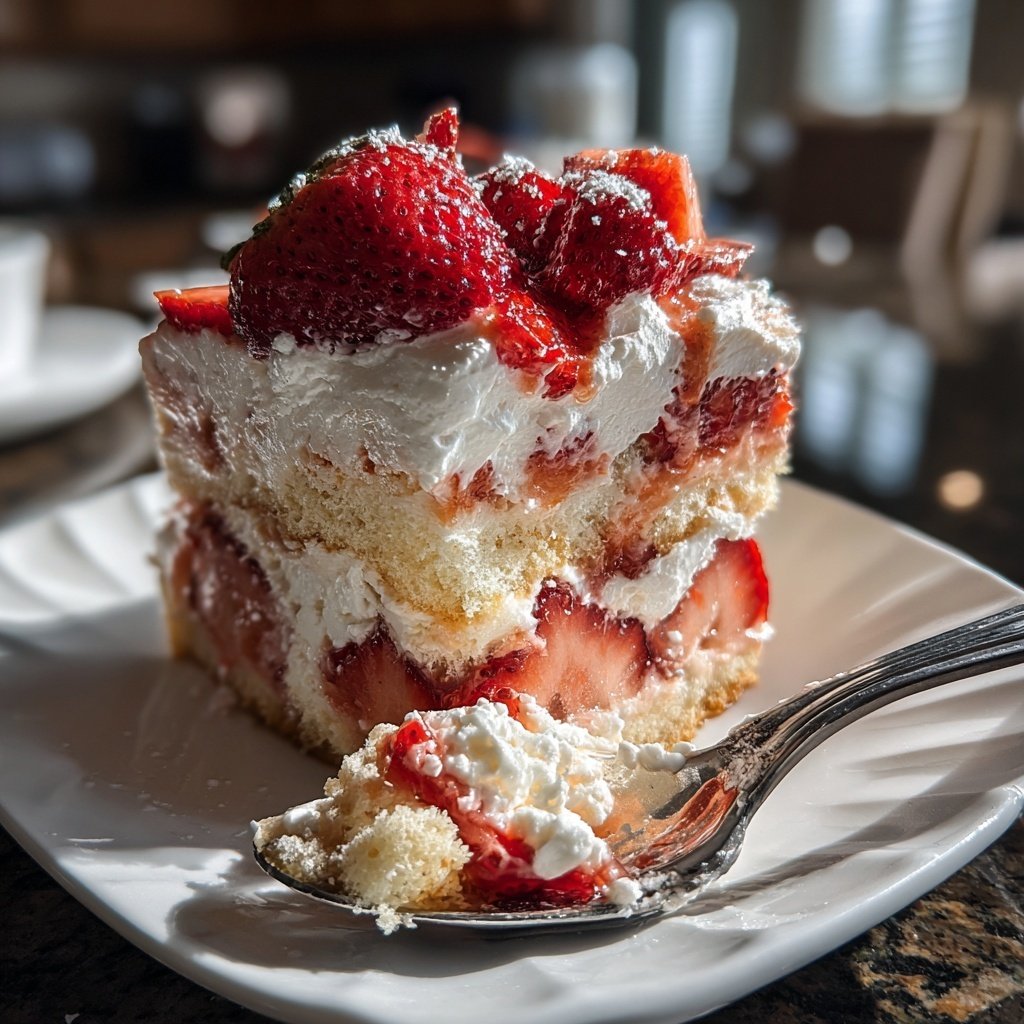 Strawberry Shortcake Cream Trifle