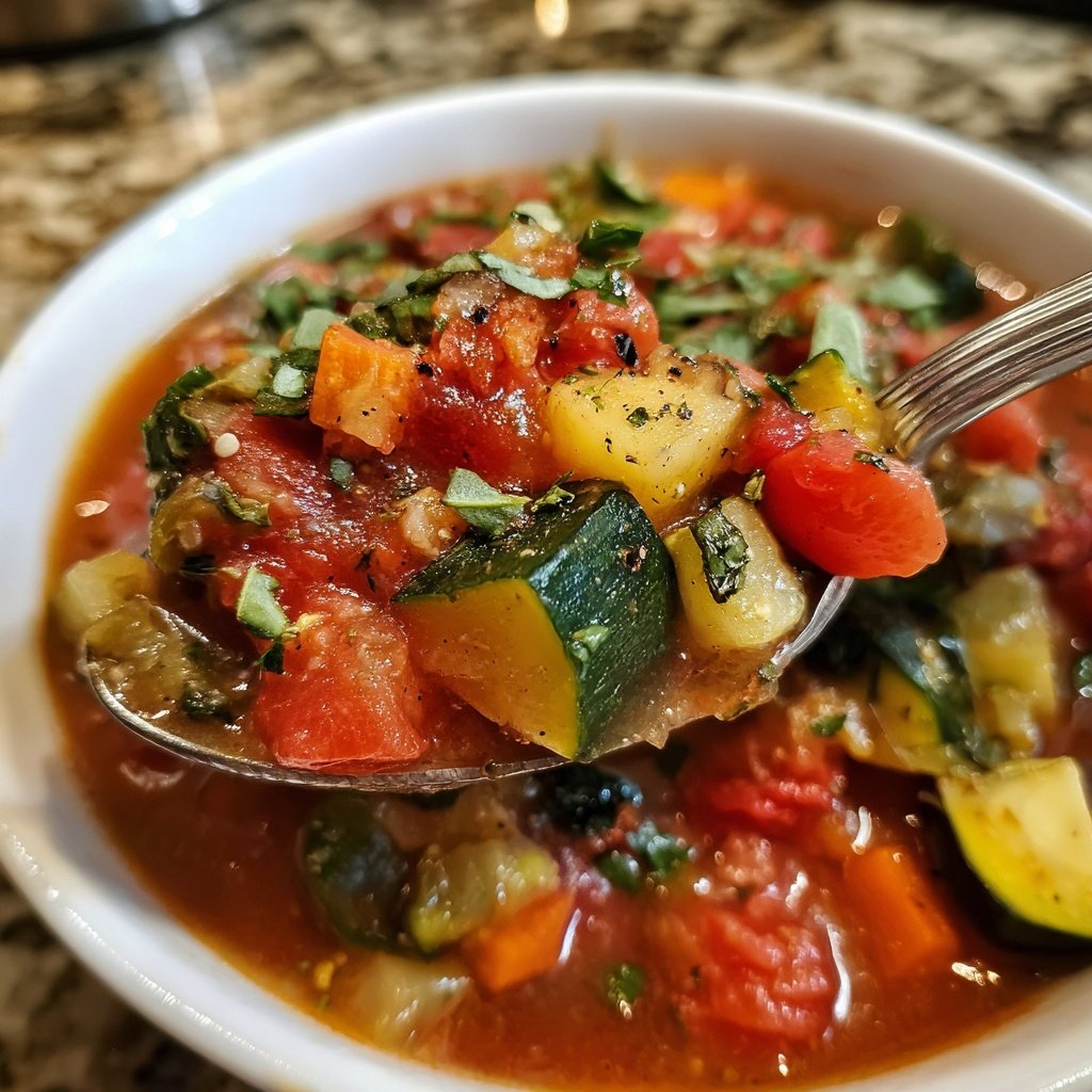 Healthy Crockpot Italian Vegetable Stew