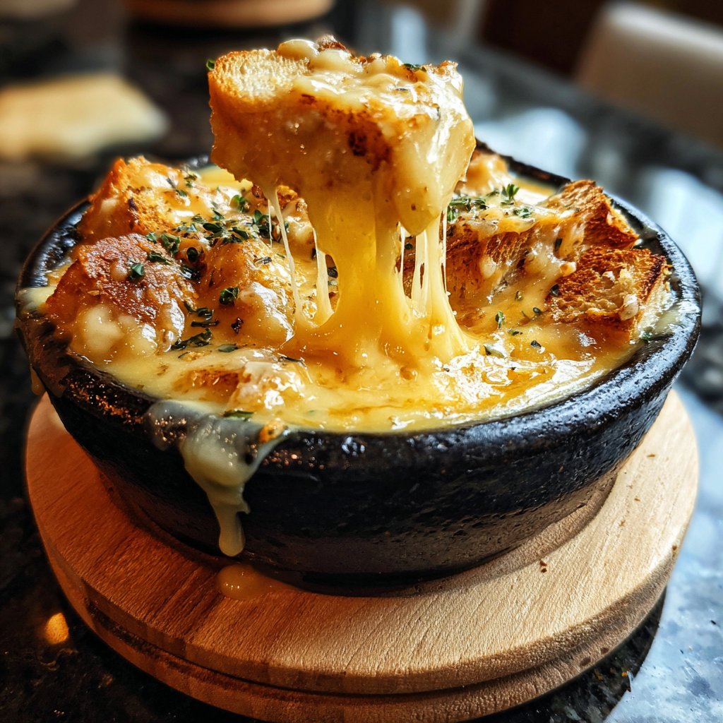 Fondue with Smoked Cheese