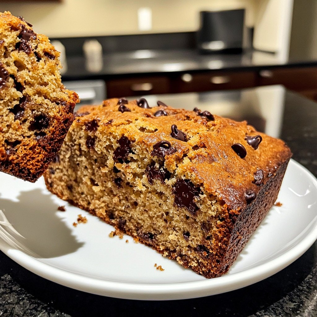 Banana Bread with Chocolate Chips Recipe