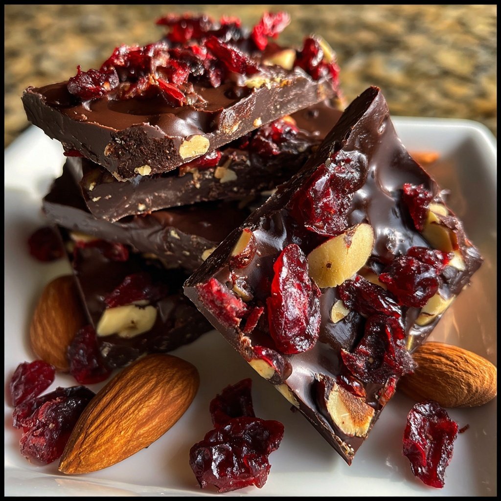 Chocolate Cranberry Almond Bark